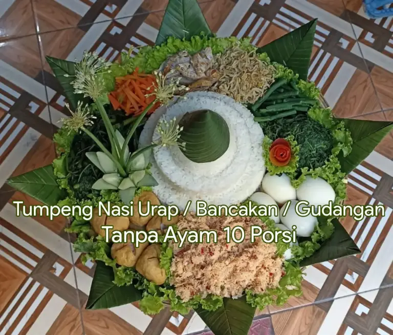 Tumpeng Solo Gudangan Urap Tanpa Ayam 10s
